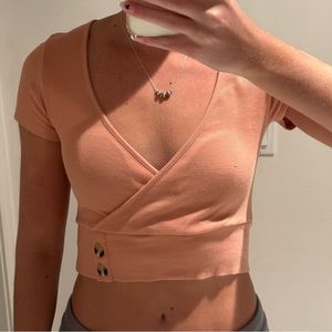 V-neck crop top